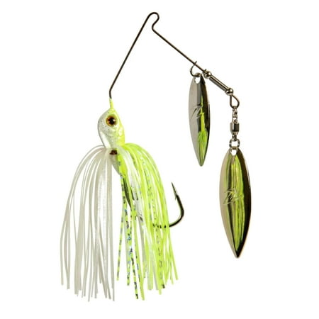 Z-man SBFW38-02 Slingbladez 3/8oz Wil Chart Pearl FW Spinnerbait Fishing Lure