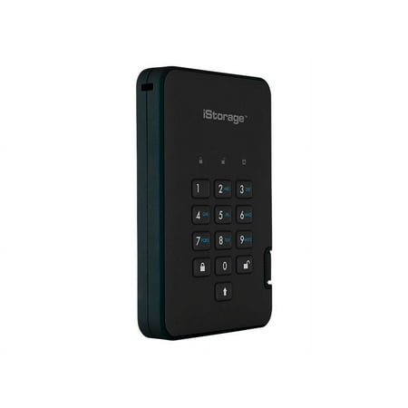iStorage - diskAshur² 1TB USB 3.2 Gen 1 Portable HDD with Hardware Encryption - Black