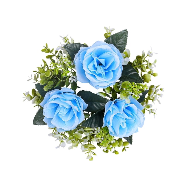 Ayuda de cocina Flores de simulación Candelabro Coronas Sala de estar Decoraciones de mesa Adornos Rosas Velas Tazas Atmósfera Decoración Accesorios