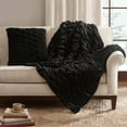 thumbnail image 3 of Home Essence Oversized Ruched Fur Throw, 3 of 5