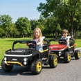 thumbnail image 2 of Costway 24V Ride on Toy for Big Kids 2 Seater Ride on UTV Truck Car with Remote Control Black, 2 of 10