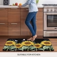 thumbnail image 5 of Sunflowers Door Mat&nbsp;Indoor Outdoor Entrance, Non Slip Small Rug for Kitchen Bathroom Entryway Rug, Botanical Watercolor Butterfly Plant Washable Doormat Floor Mat 18x30 Inch, 5 of 8