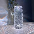 thumbnail image 2 of Acrylic Diamond Table Lamp Touch Control 3 Lighting Colors with Adjustable Brightness USB Rechargeable Crystal Bedside Night Light Decorative Bedroom Bedside Lamp, 2 of 8