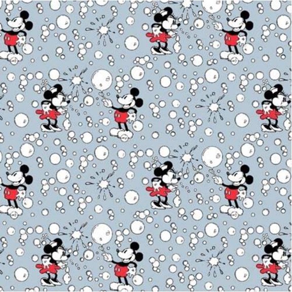 Handmade Valance, Curtain Panel, or Pillow Cover Disney Mickey and Minnie Mouse Bubbles