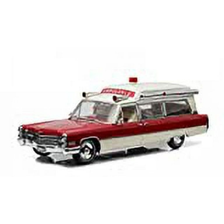 1959 Cadillac Ambulance Red and White Precision Collection 1