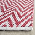 thumbnail image 4 of SAFAVIEH Montauk Siomha Chevron Cotton Area Rug, Red/Ivory, 2'3" x 3'9", 4 of 9