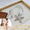 thumbnail image 6 of DESIGNICE Shell Necklace Beach Ocean Starfish Necklace Seaside Mood Beach Necklaces for Women Silver, 6 of 7
