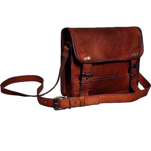 PRASTARA Leather Messenger Bag Bags for Men and Women unisex office bag