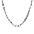 thumbnail image 1 of Men's 20" Cuban Chain Necklace in Stainless Steel - 8mm, 1 of 4