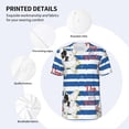 thumbnail image 3 of KLL Bulldog Friend for Men's Baseball Shirts,Short Sleeve Casual Shirts Button Down Shirt for Men Beach Summer Wedding Shirt-XX-Large, 3 of 7