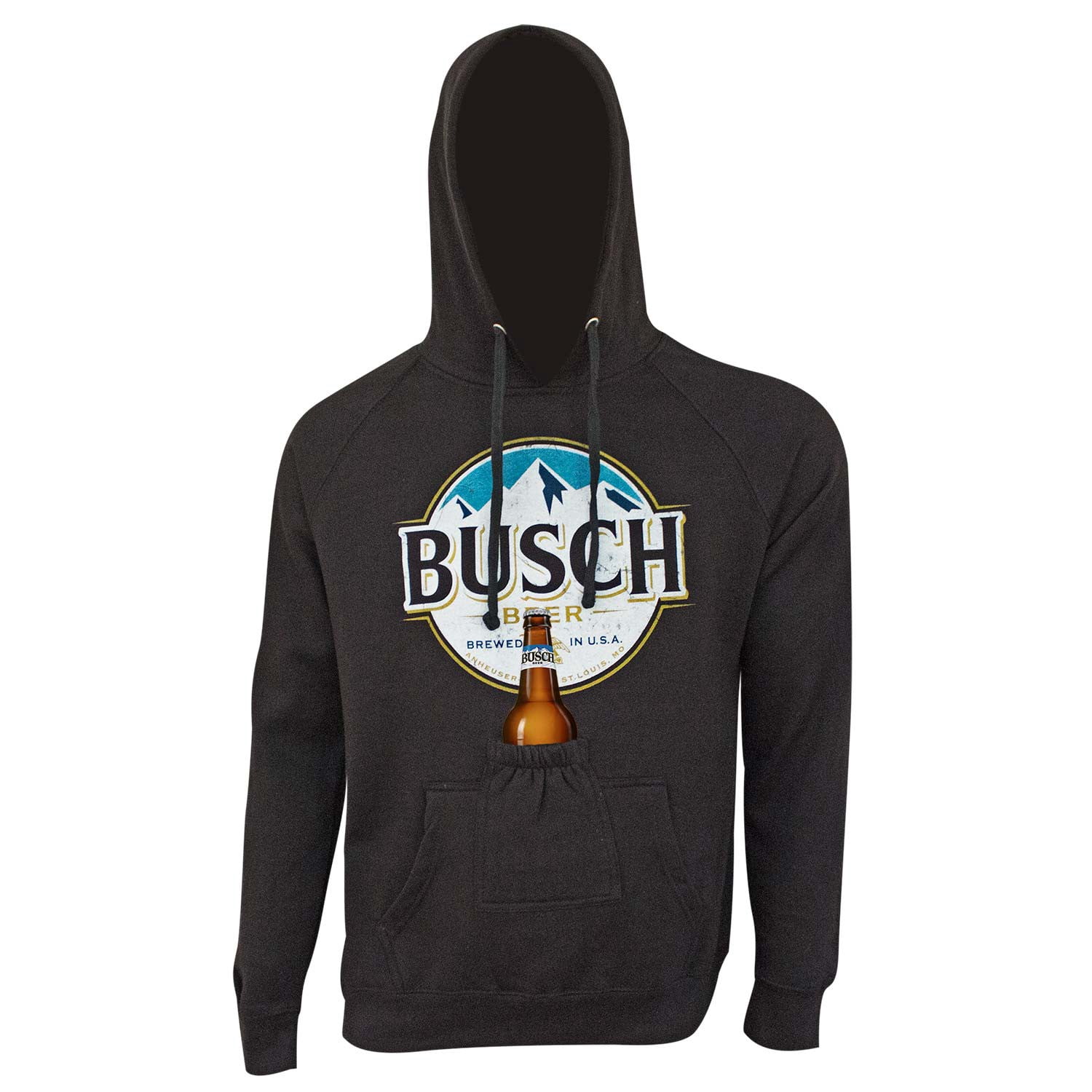 Busch Round Logo Beer Pouch Black 