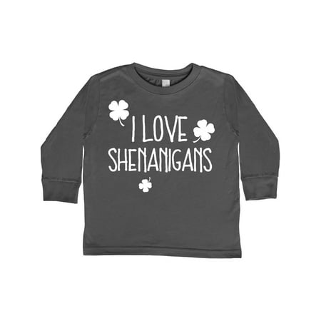 

Inktastic I Love Shenanigans Gift Toddler Boy or Toddler Girl Long Sleeve T-Shirt