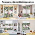 thumbnail image 6 of Palm Leaves Kitchen Curtains 84 Inch Length, Summer Botanical Tropical Plants Grommet Top Bedroom Living Room Curtains, Light Filtering Cafe Curtain Drapes 2 Panels Set 84''x84'', 6 of 9