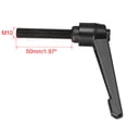 thumbnail image 4 of Uxcell M10 x 50mm Metric Adjustable Clamping Lever Handle with Stud Black 2 Pack, 4 of 5