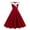 ☪236-Red, variant on Womens 1950s Retro Vintage Sleeveless V Neck Midi Cocktail Dress Wedding Guest Party Dress Off Shoulder Formal Prom Aline Midi Dresses