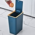 thumbnail image 4 of Trash Can, La Basura de Plástico Puede Pressionar La PARE Superior para la Sala de Estar, 4 of 7