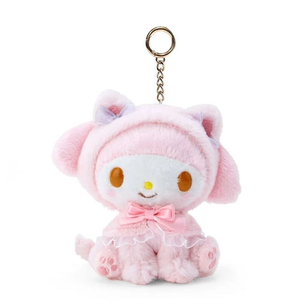 Sanrio-llaveros de felpa Cinnamoroll para niños, muñeco de Hello KittyPlush, colgante de bolsa Kuromi, accesorios de dibujos animados, regalo de cumpleaños, 10/20cm