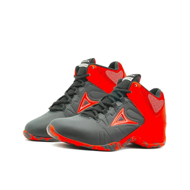 Tenis Pirma Para Hombre Deportivos Basquetbol Negro/Rojo II negro