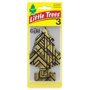(2 pack) Little Trees Air Freshener Gold Fragrance 3-Pack