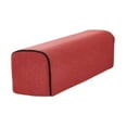 thumbnail image 4 of CarpNettore Couch Arm Rest Pillow High Density Foam Linen Armrest Cushion Arm Support Pillow red, 4 of 8