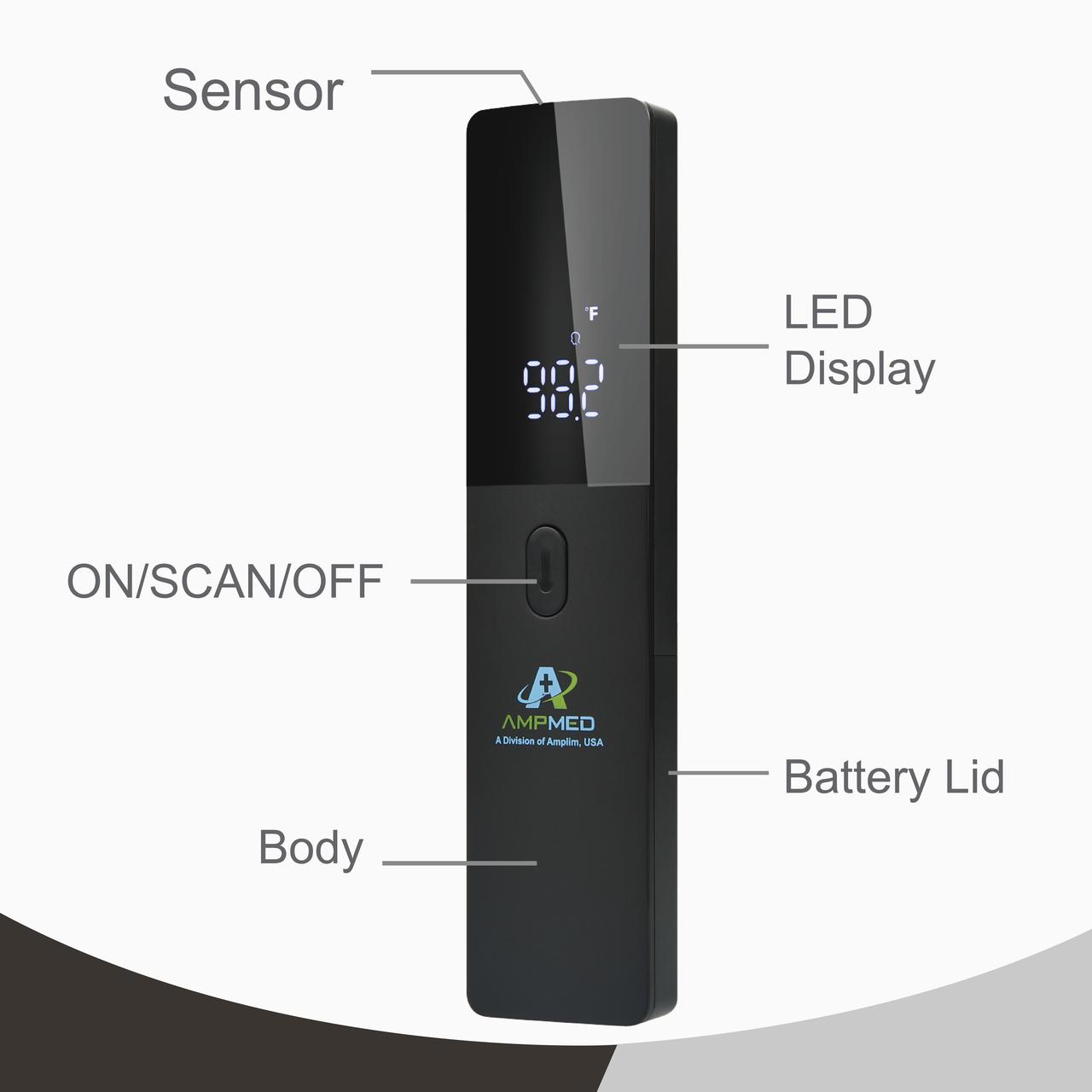 Amplim 1-Second LED Non-Contact Forehead Thermometer photo 6
