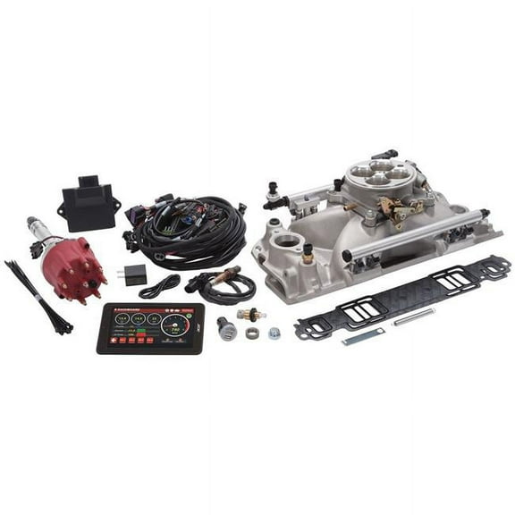 Edelbrock EDE35690 1000 CFM Pro-Flo 4 Multi Port Sequential Square Bore Fuel Injection Distributor for Small Block Chevy - Natural Fits select: 1967-1986 CHEVROLET CAMARO, 1969-1986 CHEVROLET C10