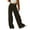 Brown*, variant on RUTAYY Women's Corduroy Pants Solid Color Straight Leg Casual Business Comfortable Loose Fit Chic Elegant Trousers