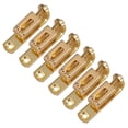 thumbnail image 4 of 6Pcs Sillines de Puente de Accs de Guitarra Eléctrica para Instrumentos Musicales con Tornillos de Llave dorado CUTICAT Selletas de puente individuales, 4 of 4