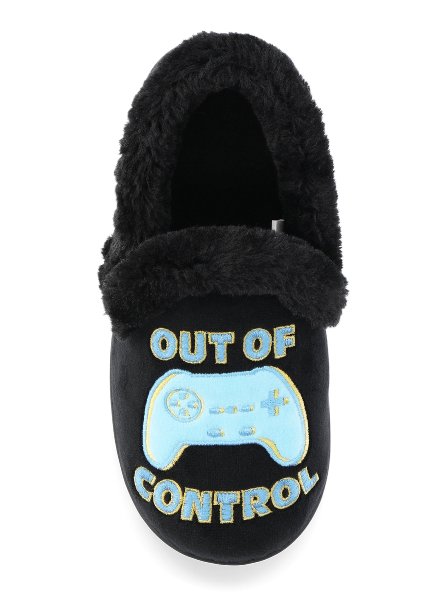 Wonder Nation Boys' Gamer Plush Slippers