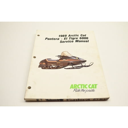 Car Service Manual - Arctic Cat 2254-497 1989 Pantera-El Tigre 6000 Service Manual QTY 1