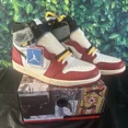 thumbnail image 1 of Size 12 - Union LA x A i r-Jor-dan 1 Retro OG SP High Chicago Shadow, 1 of 6