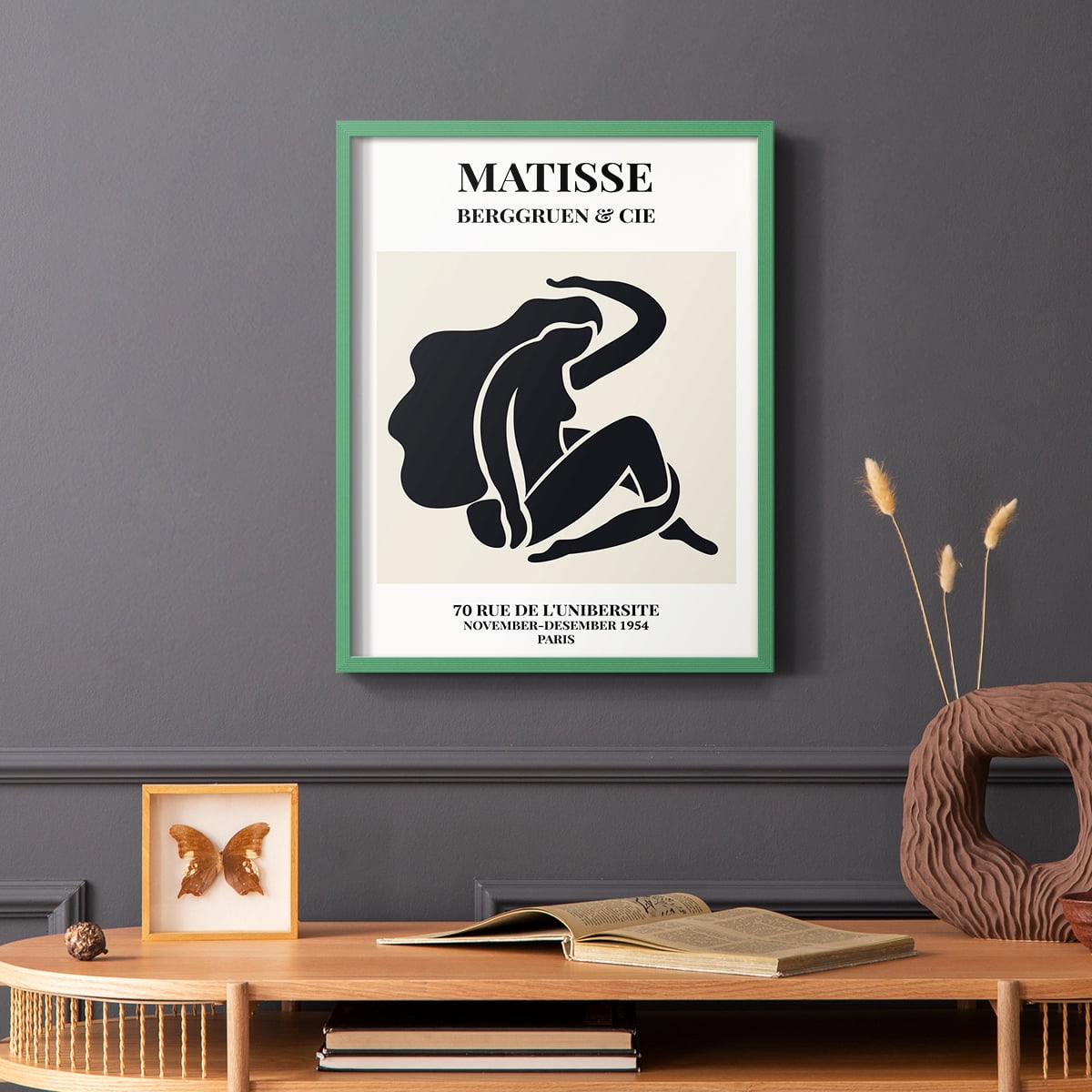 Matisse CXLIV Framed Print in Green Solid Wood 8 x 10 Framed Print