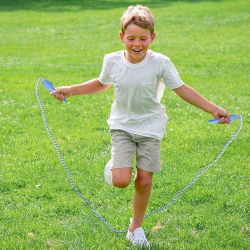10 Pack Kids Jump Rope, Colorful Nylon Skipping Ropes for , 7.87FT Adjustable Length, 5.51IN Handles, Lightweight Skipping Ropes Set for Indoor & Outdoor Play Fitness School Activities