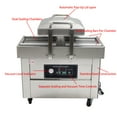 thumbnail image 2 of Two Chambers Vacuum Packaging Machine Stainless Steel Vacuum Sealer 15.7" Sealing Length 220V, 2 of 17