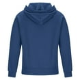thumbnail image 4 of HUAXUN-Boys Quarter Zip Hoodie Casual Pullover Long Sleeve Athletic Sports Sweatshirt with Multiple Pockets for Outdoor Activities,Autumn and Winter Sweatshirts(Blue,5-6Years), 4 of 6