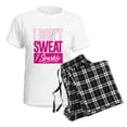 thumbnail image 4 of CafePress - I Don't Sweat Pink Women's Light Pajamas - Women's Short Sleeve Print T-Shirt and Pants Light Cotton Pajama Set, 4 of 7