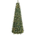 thumbnail image 1 of HOMCOM 7 ft Prelit Pop Up Christmas Tree, Collapsible Xmas Tree, Green, 1 of 10