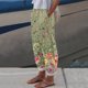 thumbnail image 2 of WILLBEST Pantalones Casuales de Lino Ligeros para Mujer, Cintura Alta con Bolsillos, Cómodos, Blancos, Holgados, para Uso Diario. Grande, 2 of 4