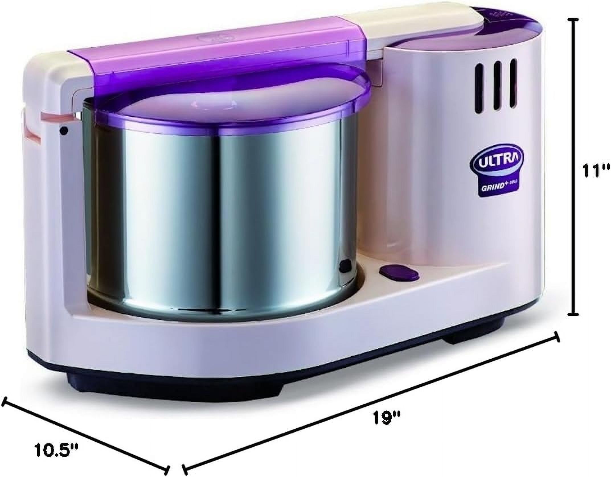 Ultra Grind+ Gold 2 Liter Table Top Wet Grinder with Atta Kneader, 110 Volt
