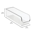 thumbnail image 5 of iDesign Narrow Pantry Bin for Kitchen Storage - Set of 4 - Clear, 5 of 6