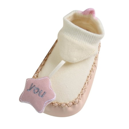 

nsendm Toddler Shoes Soft Sole Toddler Shoes Star Decoration Non Slip Breathable Socks Socks Shoes Size 4 Shoes Sandal Beige 12 Months