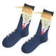 thumbnail image 2 of Calcetines Con Pelo Falso 3D para Hombres Y Mujeres (oscuro) Azul Amarillo, 2 of 4
