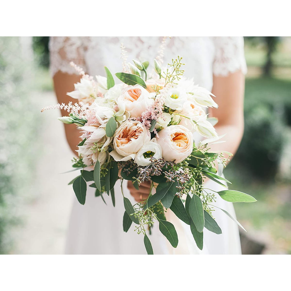 Bridal Wedding Flower Decoration White Bouquet Foam Holder Handle Grip Supplies 