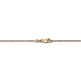 thumbnail image 4 of 14K Rose Gold 1.0mm Diamond Cut Rope 20 Inch, 4 of 5