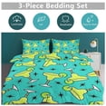 thumbnail image 5 of 3 Pcs Soft Bedding Set, Includes 1 Duvet Cover with Zipper And 2 Pillow Shams,Margarita Time Queen(90"×90"), 5 of 8