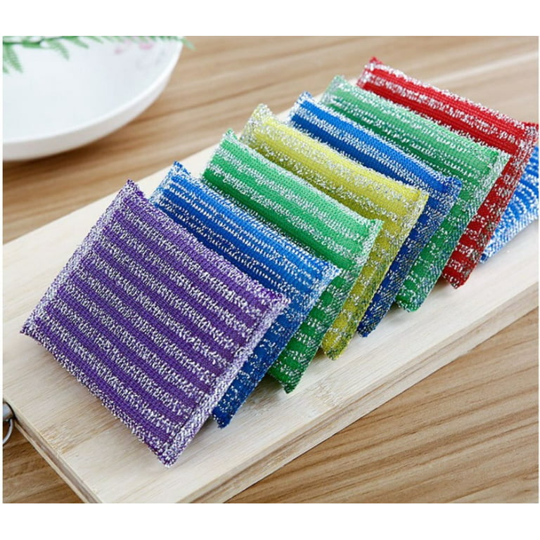 Handy Housewares 10-Piece Multi-Colored Non-Scratch Multi-Purpose Cleaning  Scouring Pads