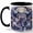 Black, variant on Mystic Shrine Cat Coffee Mug, Fantasy Cat Lover Mug, Japan Inspired Birthday Christmas Gift, Moon Cherry Blossom Lantern Spirit Art, 11 oz White Ceramic Coffee Cup