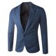 thumbnail image 1 of Top de traje de negocios informal de color sólido con un solo botón para hombre, 1 of 3