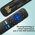 Roku TV Remote Control Replacement, Universal Control for TCL, Hisense