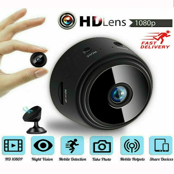 YouLoveIt Mini Spy Camera Wireless WiFi Hidden Camera 1080P HD Video and Audio Camera Mini Nanny Cam Indoor IR Night Vision DVR Camcorder Home Office